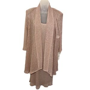 R & M Richards Rose Gold Dress Set